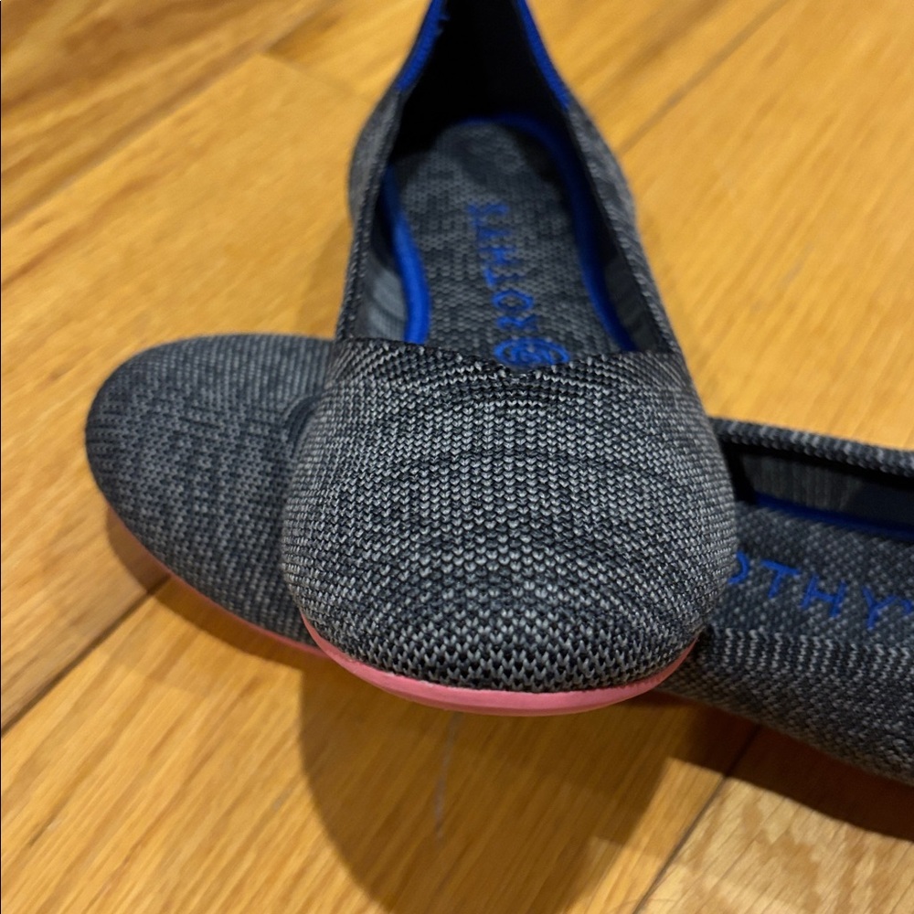 Rothy’s The flat in charcoal birdseye round toe Sz 7 - Picture 6 of 10
